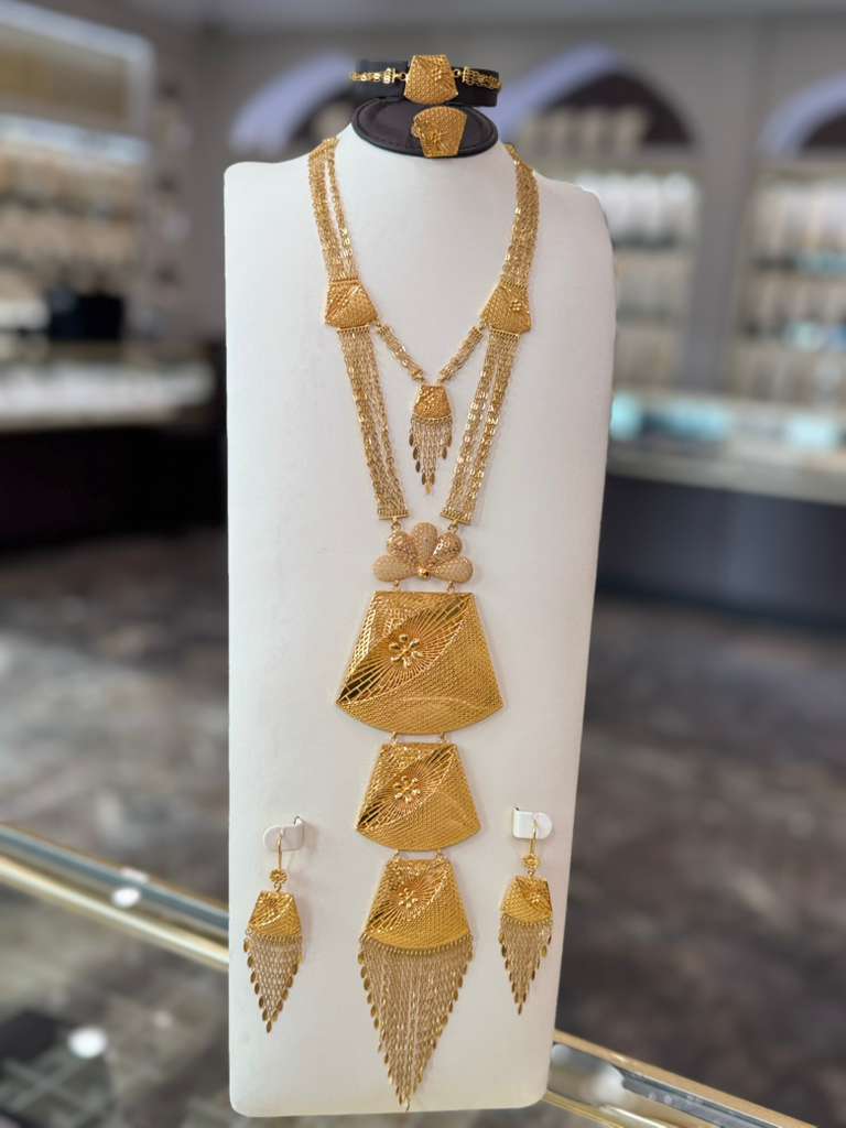 21K Gold Necklace Set | SD28988